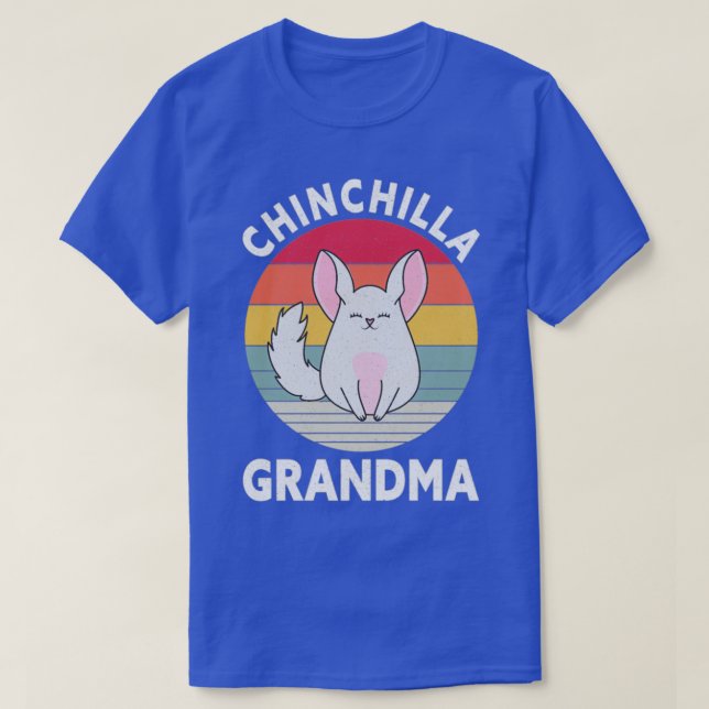 Chinchilla Oma Funny Pet Lover Mama Chinchillas T-Shirt (Design vorne)