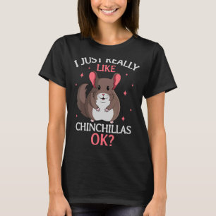 Chinchilla Owner Pet Rodent Veterinär T-Shirt