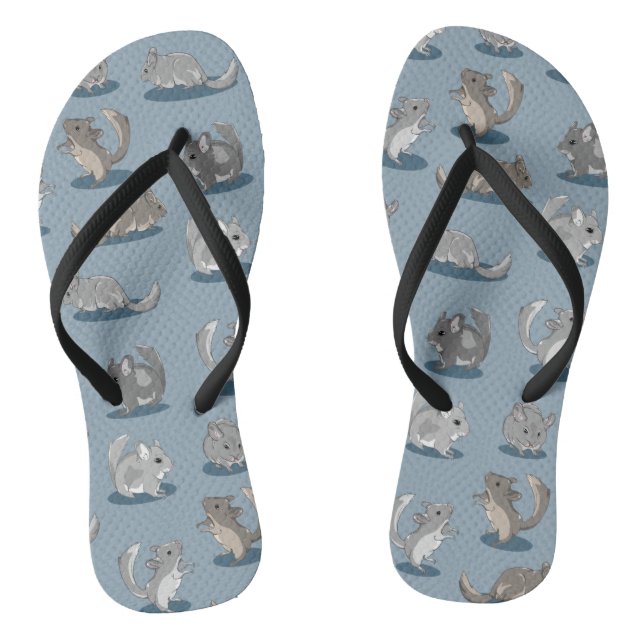 Chinchilla Pattern Flip Flops (Fußbett)