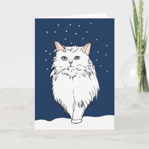 Chinchilla Persian Cat Greeting Card Karte