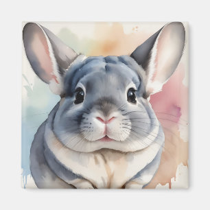 Chinchilla Portrait Magnet