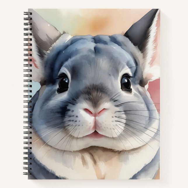 Chinchilla Portrait Notizbuch (Vorderseite)