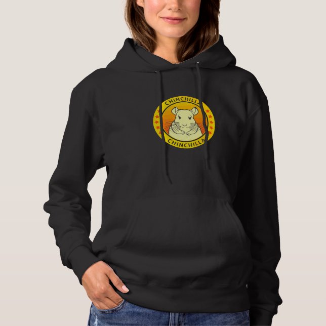 Chinchilla-Porträt Hoodie (Vorderseite)