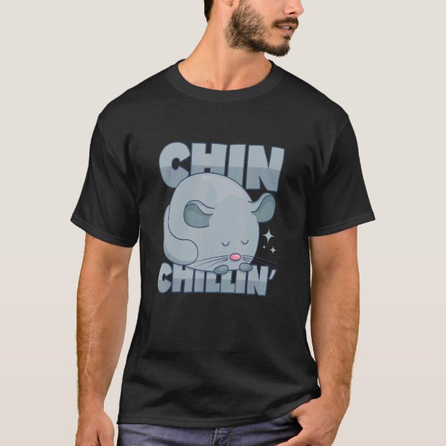 Chinchilla Pun Chill Chilling T-Shirt (Vorderseite)