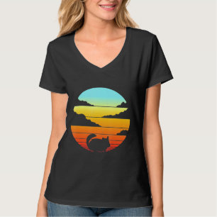 Chinchilla Retro Vintager 60er 70er Männer Frauen T-Shirt