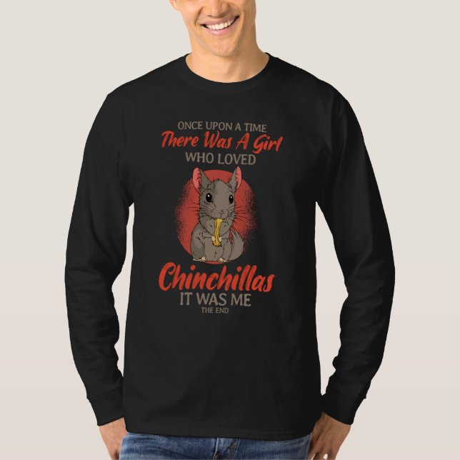 Chinchilla Rodent Animal Veterinarian Girl Once Up T-Shirt (Vorderseite)