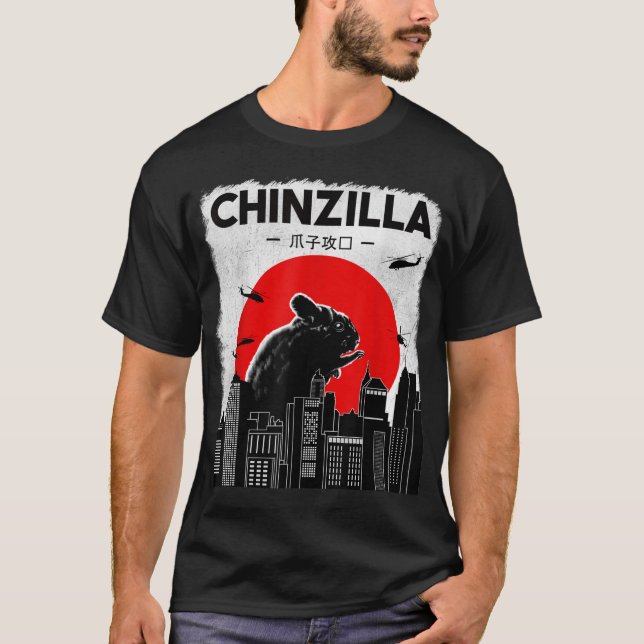 Chinchilla Shirt, Funny Chinzilla Tshirt, Chinchil T-Shirt (Vorderseite)