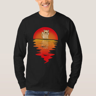 Chinchilla tanzt Vintag Sunset Chinchilla Owner T-Shirt