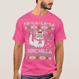 Chinchilla Ugly Christmas Chinchilla Liebhaber T-Shirt