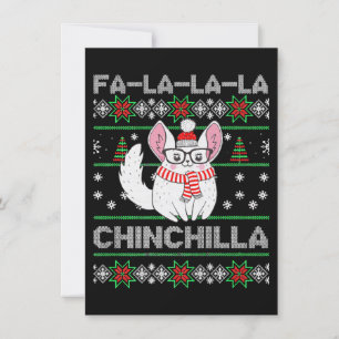 Chinchilla Weihnachtsgeschenk für Chinchilla-Liebe Einladung