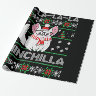 Chinchilla Weihnachtsgeschenk für Chinchilla Liebe Geschenkpapier