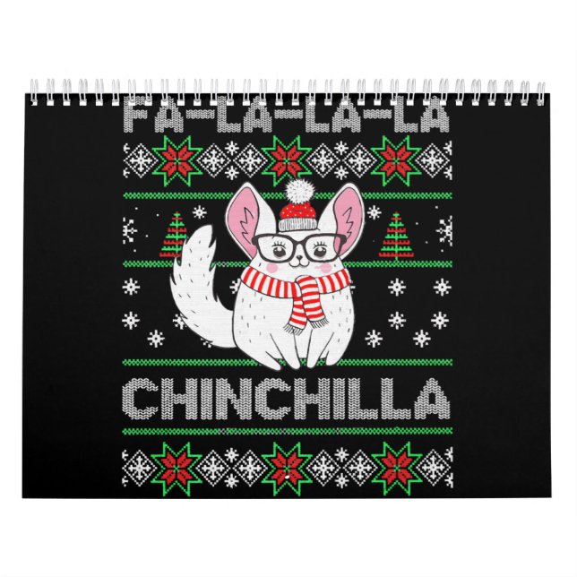 Chinchilla Weihnachtsgeschenk für Chinchilla Liebe Kalender (Titelbild)