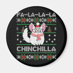 Chinchilla Weihnachtsgeschenk für Chinchilla-Liebe Magnet