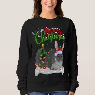 Chinchilla Xmas Dekorationen Sweatshirt