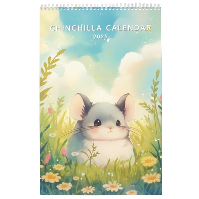 Chinchillin' das ganze Jahr 2025 Kalender (Titelbild)