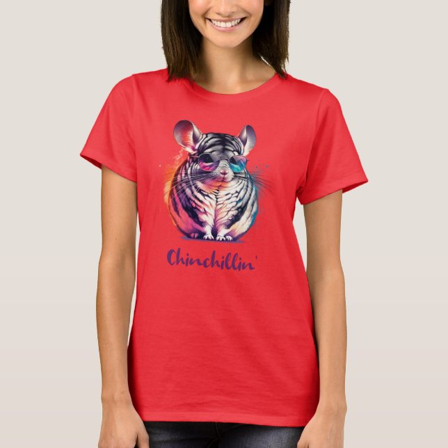 Chinchillin' Tshirt | Chinchilla Lovers (Vorderseite)