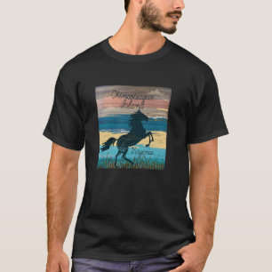 Chincoteague Island VA Wilde Pferde Nautical Küste T-Shirt