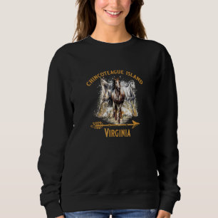 Chincoteague Island Virginia Wilde Ponies Pferde S Sweatshirt