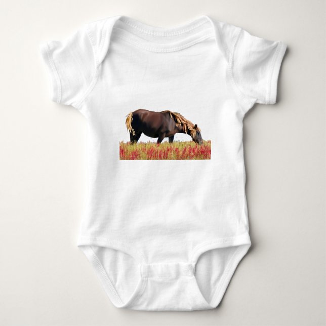 Chincoteague Pony Baby Strampler (Vorderseite)