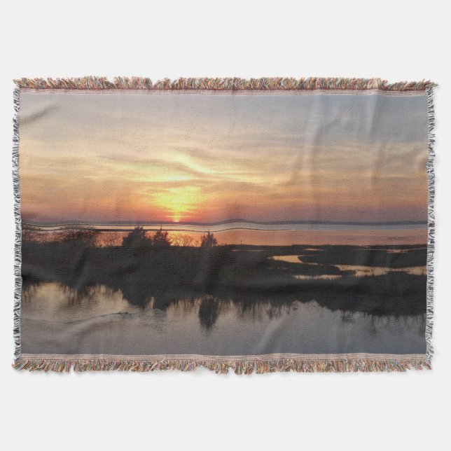Chincoteague Sunset II Virginia Landschaft Decke (Vorderseite)