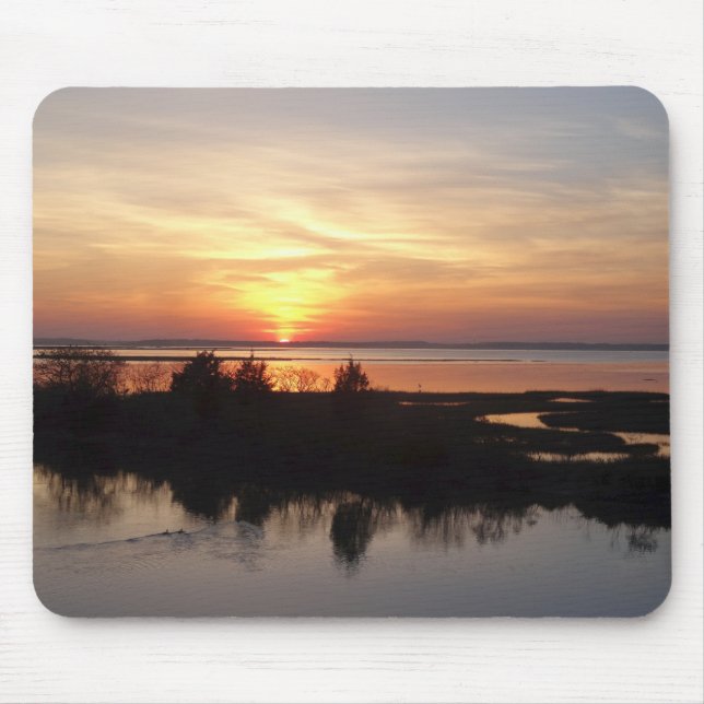 Chincoteague Sunset II Virginia Landschaft Mousepad (Vorne)