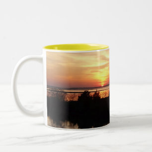 Chincoteague Sunset II Virginia Landschaft Zweifarbige Tasse