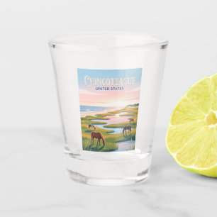 Chincoteague Virginia Schnapsglas