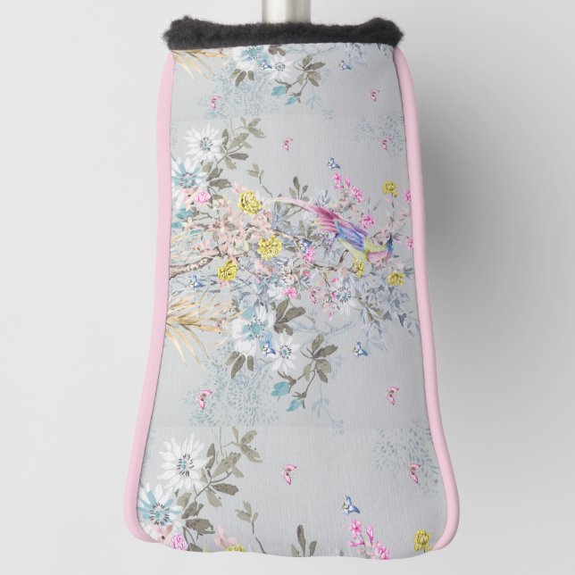 Chine soirée, Toile, Naturszene, antique, muster,  Golf Headcover (Rotieren 90)