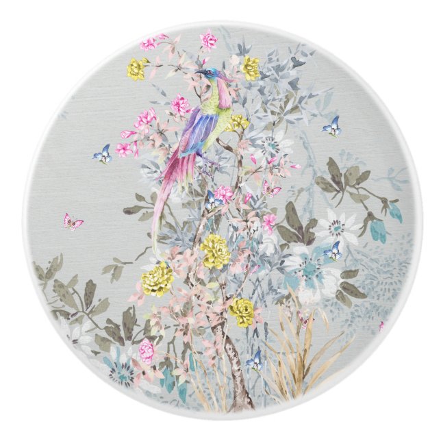 Chine soirée, Toile, Naturszene, antique, muster,  Keramikknauf (Vorderseite)