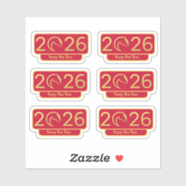 Chines New Year Horse Perfect Gift Aufkleber