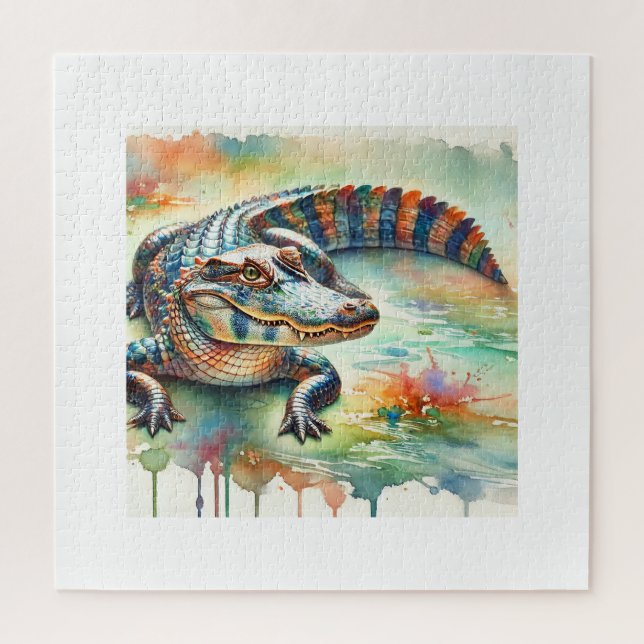 Chinese Alligator 200624AREF226 - Watercolor Puzzle (Vertikal)