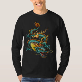 Chinese Ambitious Fire Dragon Mythical Creature T-Shirt
