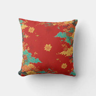chinese background throw pillow kissen