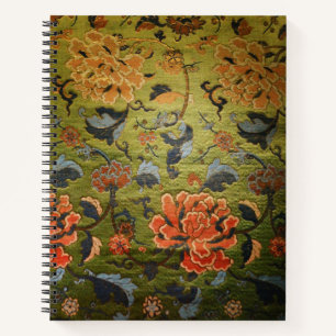 Chinese Brocade Green Notizbuch