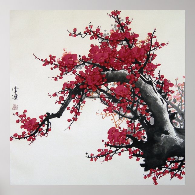 Chinese Cherry Blossom Poster (Vorne)