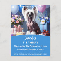 Chinese Crested Birthday Party