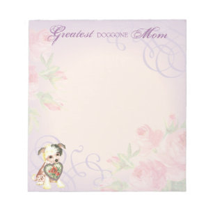 Chinese Crested Heart Mom Notizblock