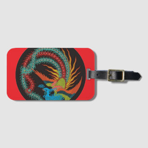 "Chinese Dragon-Peacock" Gepäckanhänger