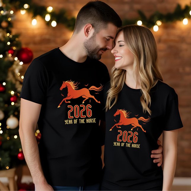 Chinese Fire Horse New Year 2026  T-Shirt (Von Creator hochgeladen)