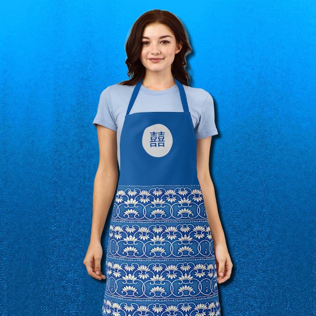 Chinese floral -double happiness schürze (Von Creator hochgeladen)