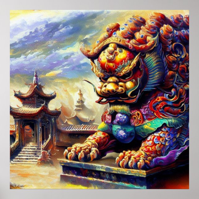 Chinese Foo Lion (11) Poster (Vorne)