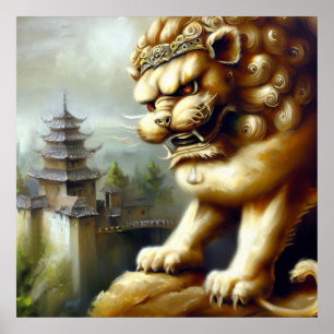 Chinese Foo Lion (19) Poster
