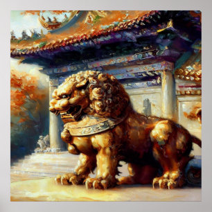 Chinese Foo Lion (25) Poster