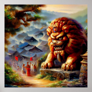 Chinese Foo Lion (29) Poster