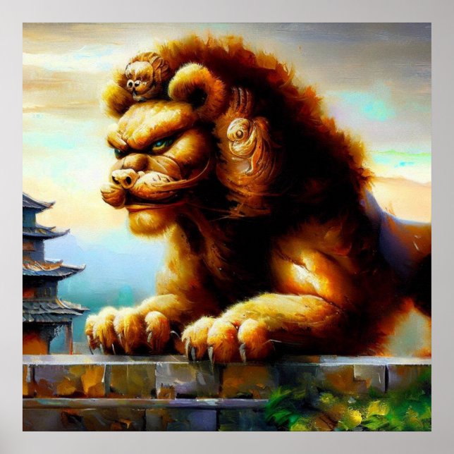 Chinese Foo Lion (31) Poster (Vorne)