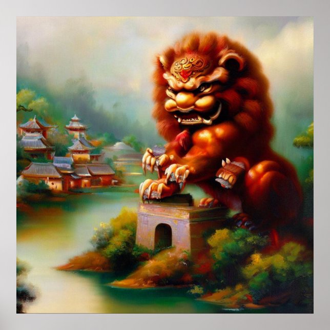 Chinese Foo Lion (32) Poster (Vorne)