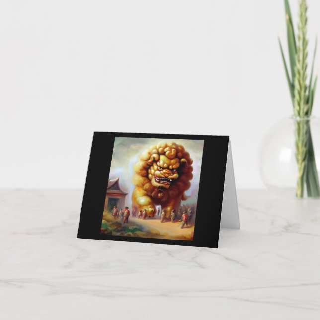 Chinese Foo Lion (33) Karte (Vorderseite)