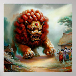 Chinese Foo Lion (34) Poster