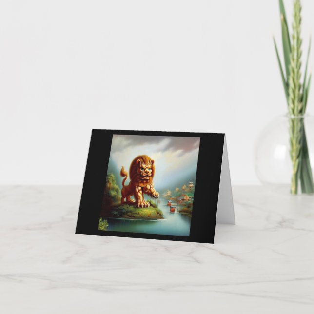 Chinese Foo Lion (35) Karte (Vorderseite)