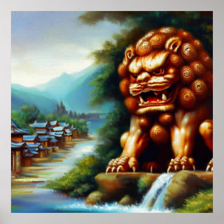 Chinese Foo Lion (36) Poster